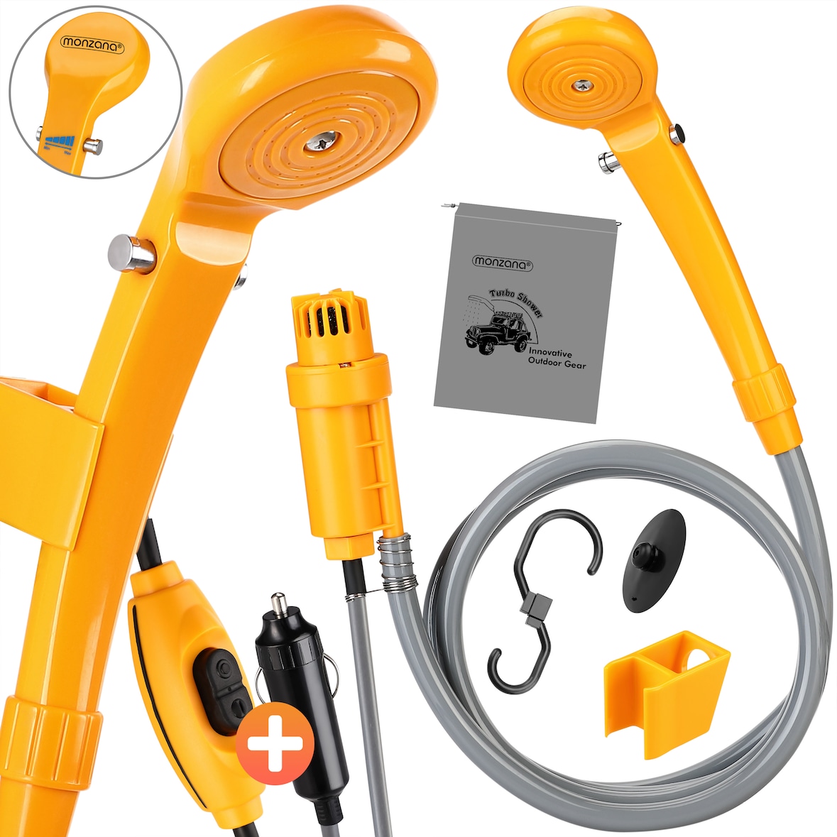 Campingdusche Tauchpumpe 12 V Camping Auto Outdoordusche