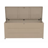 thumbnail of Coffre de rangement 800L pour extérieur  – Acier galvanisé couleur taupe