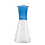 thumbnail of Zafferano tweekleurige karaf uit de Classy-collectie, handgeblazen borosilicaatglas, elegant geometrisch ontwerp, blauw en transparant.