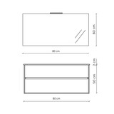 thumbnail of AQA Design Composizione da bagno in melaminico ORIZON  bianco pietra L.81 P.46,5 H.190 MPOR08-BCOP