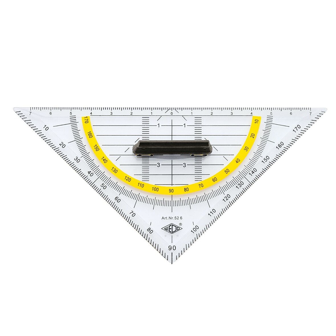 WEDO® 52 6 Geometrie-Dreieck mit Griff, klein 160 mm