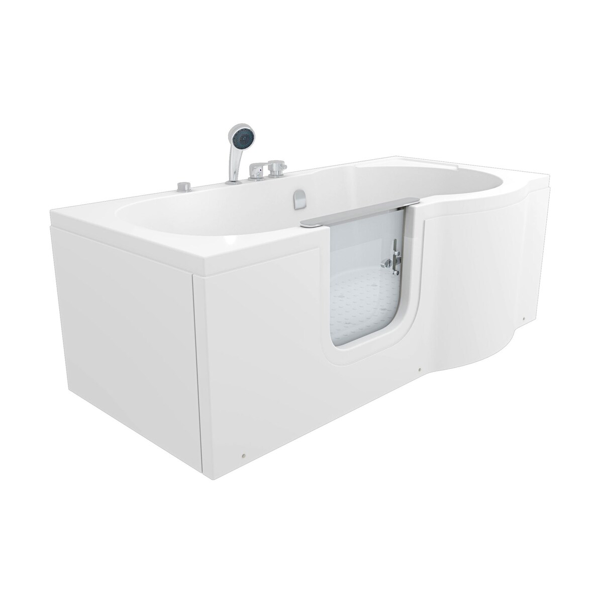 AcquaVapore Seniorenwanne mit Tür Whirlpool S12-EH-AIR-L Badewanne 170x85cm