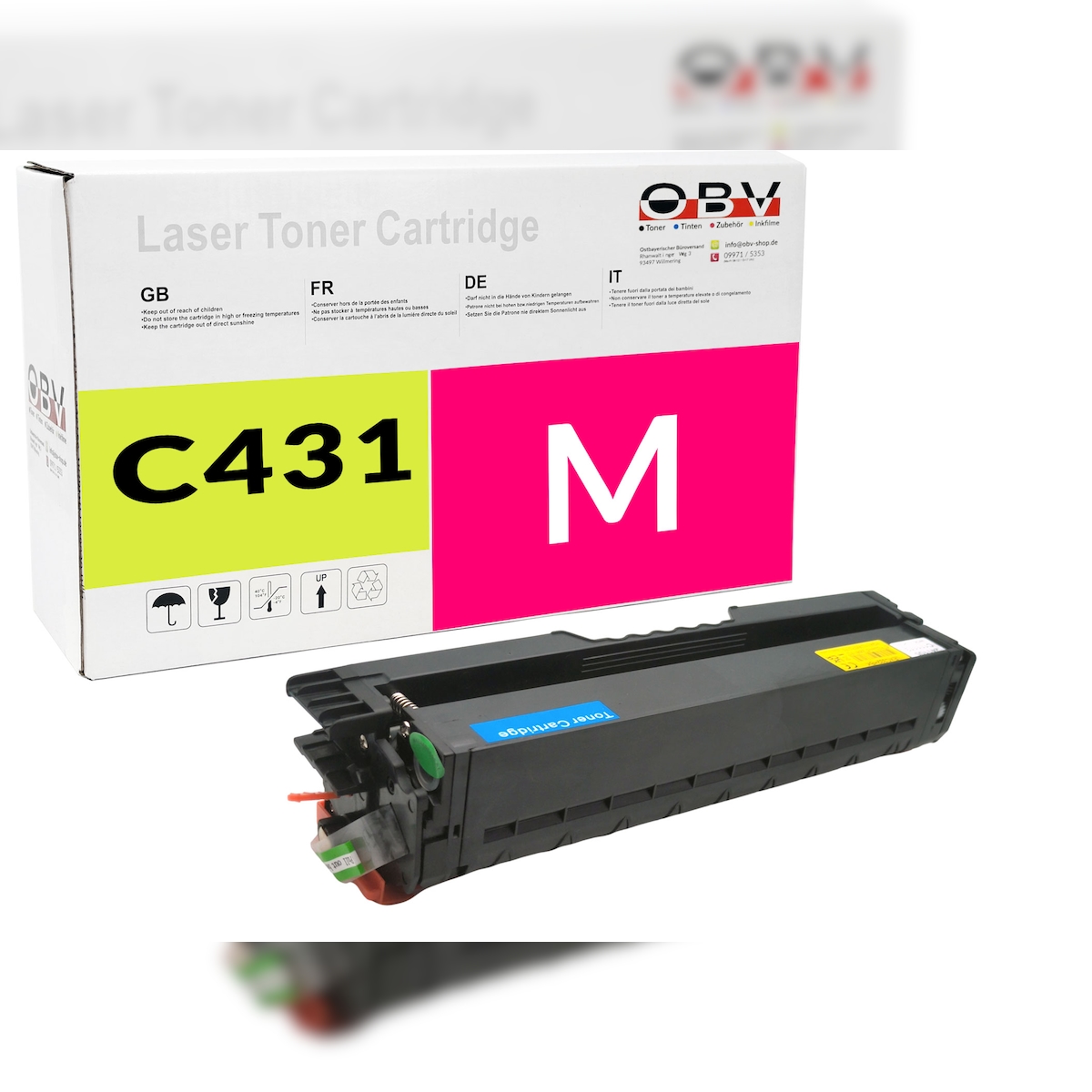 OBV Toner kompatibel für Lexmark 431 CS331dw Magenta