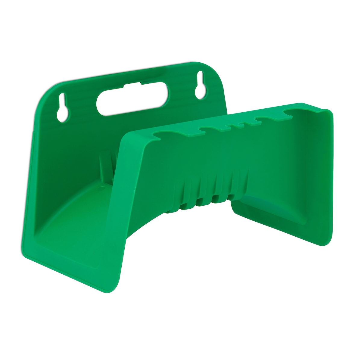 Relaxdays Schlauchhalter Wand, 4er Set, für 10 m 5/8" Schlauch, Gartenschlauchhalter Kunststoff, Schlauchaufhänger, grün