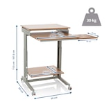 thumbnail of Computertisch / Schreibtisch WORKSTATION grau / buche hjh OFFICE