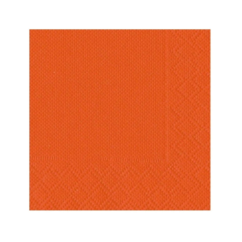 Doos met 2400 papieren servetten 20x20 Micropoint - Kleur - Oranje