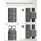 thumbnail of Helloshop26 - Étagère charge lourde à 5 niveaux meuble de rangement en acier montage sans outil étagère de garage pour boîtes à 12_0005573