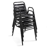 thumbnail of Ensemble table de jardin bistrot et 4 chaises en aluminium gris