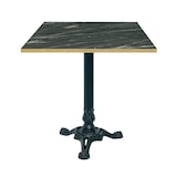 thumbnail of Restootab - 70x70cm calypso bistrotafel met koperen randen