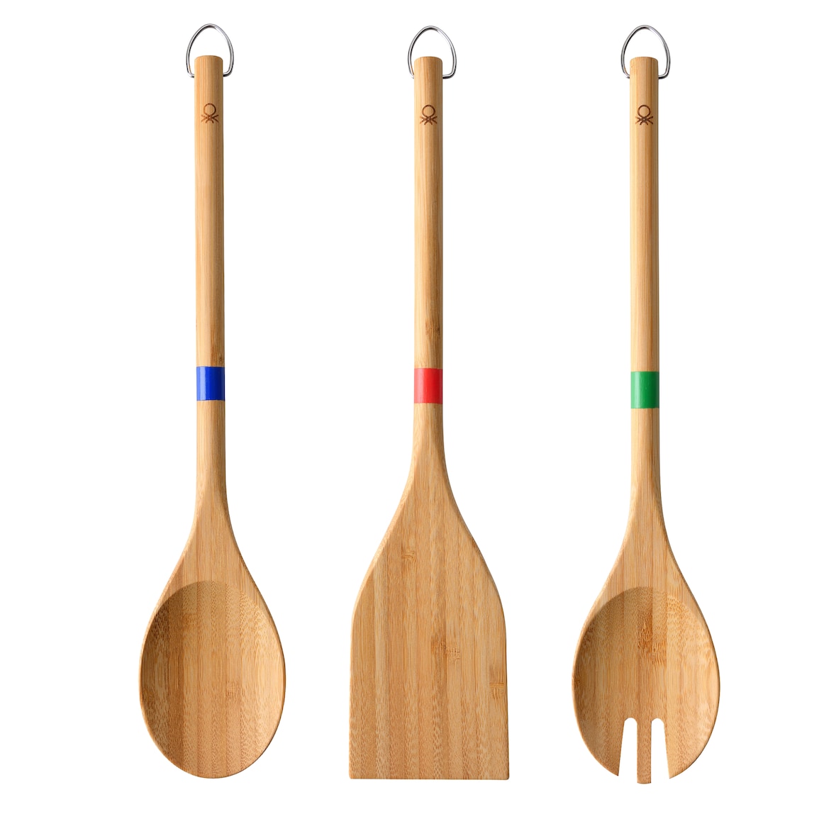 Benetton - Set di utensili da cucina in bambù da 3 pezzi