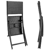 thumbnail of CASARIA® Polyrattan Klappstuhl Gartenstuhl Balkonstuhl klappbar 2er Set