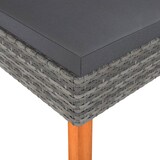 thumbnail of vidaXL Fußbank Poly Rattan und Eukalyptus Massivholz