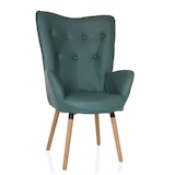 thumbnail of Sillón orejero / Sillón vintage HAVENIO I tejido menta hjh LIVING