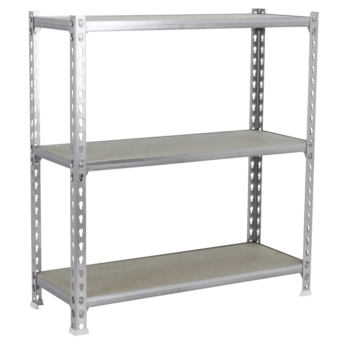 PROREGAL Schwerlastregal SMALL MULI | HxBxT 100x110x50cm | 3 Fachböden | Fachlast 200kg | Verzinkt | Lagerregal Kellerregal Werkstattregal