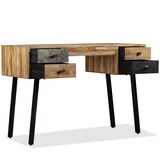 thumbnail of vidaXL Schreibtisch Wiederverwertetes Teak Massivholz 110 × 50 × 76 cm
