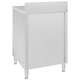thumbnail of Mesa de trabajo comercial mueble acero inoxidable 60x60x96 cm