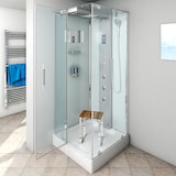 thumbnail of Duschkabine Komplettdusche Fertigdusche Dusche D38-10L1-EC 90x90 cm mit 2K Scheiben Versiegelung