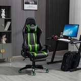 thumbnail of SVITA Stuhl Bürostuhl Schreibtischstuhl Drehstuhl Fußablage ergonomisch schwarz grün