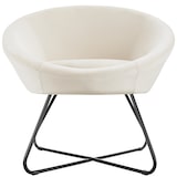 thumbnail of tectake Fauteuil cocktail CENTERA rond et rembourré - Aspect velours beige - 405571