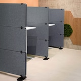 thumbnail of Akoestische scheidingswand / verplaatsbare wand FLEXMIUT EXTEND 175x120x30 cm PET grijs hjh OFFICE