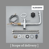 thumbnail of Felix | Rubinetto estraibile 3 vie acciaio inossidabile spazzolato premium |cucina osmosi cromo argento |Miscelatore 360 gradi |Filtra 3 connessioni