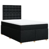 thumbnail of vidaXL Boxspringbett mit Matratze Schwarz 120x190 cm Stoff