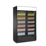 thumbnail of A&S Getränkekühlschrank mit Display und 2 Flügeltüren 750 Liter, 1120x610x1975 mm, schwarz