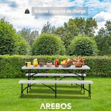 thumbnail of Tavolo elegante e due panche