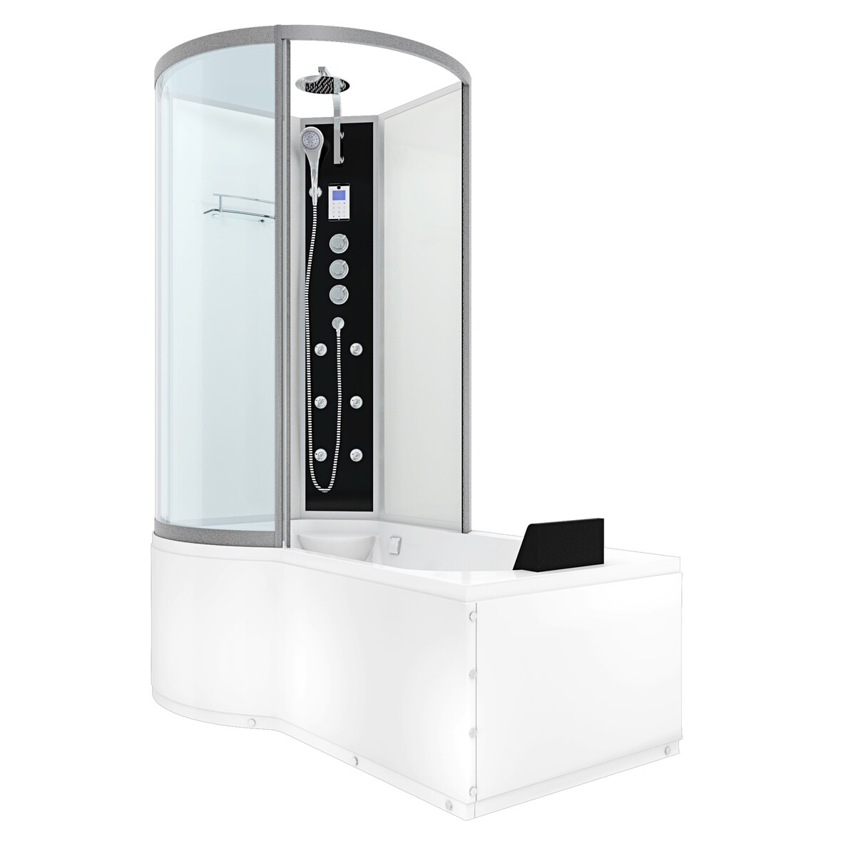 Kombination Badewanne Dusche K50-R03 Duschtempel 100x170 cm