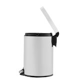 thumbnail of PROREGAL Treteimer mit stilvollem Pedal, leise schließendem Deckel & Kunststoffinneneimer | 5 Liter, HxBxT 29x20,3x26,5cm | Weiß