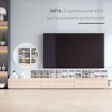 thumbnail of HOMCOM estantería para cd soporte para cd o dvd 12 compartimientos para 204 cd's estante ajustable salón dormitorio oficina 2 unidades 21x22,5x88,5 cm
