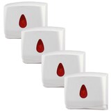 thumbnail of 4 PlastiQline Papierhandtuchspender MINI - Kunststoff - weiß - Handtuchspender