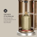 thumbnail of Goldflame Deluxe Terrassenheizstrahler 36.000BTU/11kW mobil Edelstahl Bronze-Metallic