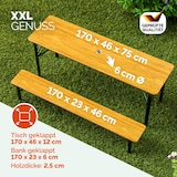 thumbnail of Casaria Bierzeltgarnitur 170 cm 1 Biertisch 2 Bierbänke Klappbar 3 tlg Festzeltgarnitur