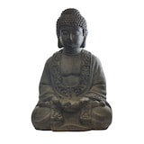 thumbnail of Buddha Statue  Gartenfigur groß meditierend sitzend Magnesia grau 48.5 cm