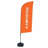 thumbnail of Showdown Displays Beachflag Alu Wind Komplett-Set Take Away Orange Französisch