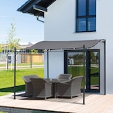thumbnail of Outsunny Gazebo Pergola 3x3m Giardino o Terrazzo con Tenda Grigia