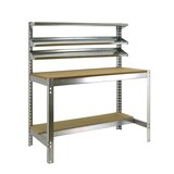 thumbnail of SimonRack Établi d’atelier, 910x610 mm, 3 étagères, Charge 400 kg, Galvanisé - BT-1