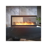 thumbnail of Lareira embutida a bioetanol design U1200 com vidro aberto em 3 lados Queimador de 3 litros