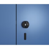 thumbnail of C+P Doppelter Aufsatzschrank Classic PLUS, 4 Abteile, HxBxT 50x120x50cm, Sicherheitsdrehriegel, Hellgrau/Enzianblau von PROREGAL