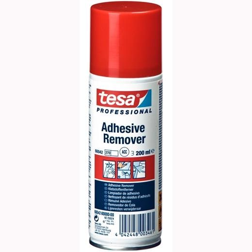 TESA Spray Adhésive Remover pour le retrait des résidus colle, graisse. Aérosol 200 ml