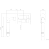 thumbnail of Vintage Fenstergriff Fensterolive Fensterbeschlag Antik Grau Griffolive Zamak