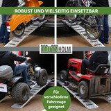 thumbnail of TRUTZHOLM 2 x Auffahrrampe 2-fach klappbar 198 cm Traglast 680  kg Alu grau gerillt/ gelocht Rampe Verladerampe