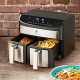 thumbnail of Kochwerk Heißluft-Fritteuse Zweikammer 7l 2400W Edelstahl/schwarz