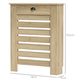thumbnail of Cubre radiadores con cajón cubreradiador de MDF cubierta para radiador para salón dormitorio pasillo 78x19x95,5 cm roble