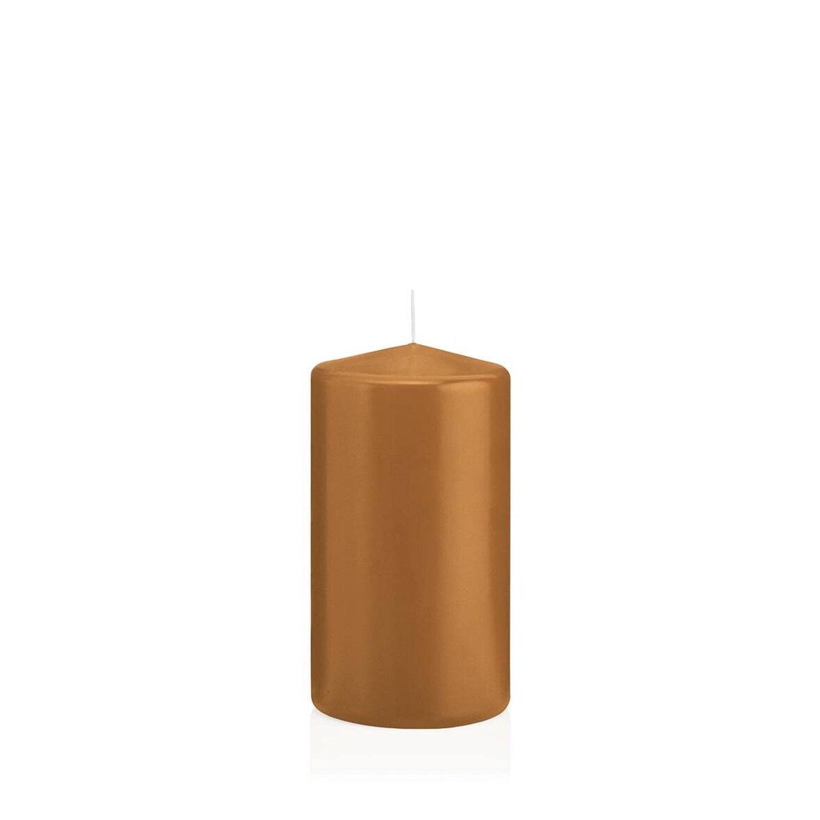 Stumpenkerzen Cognac 150 x Ø 68 mm, 12 Stück