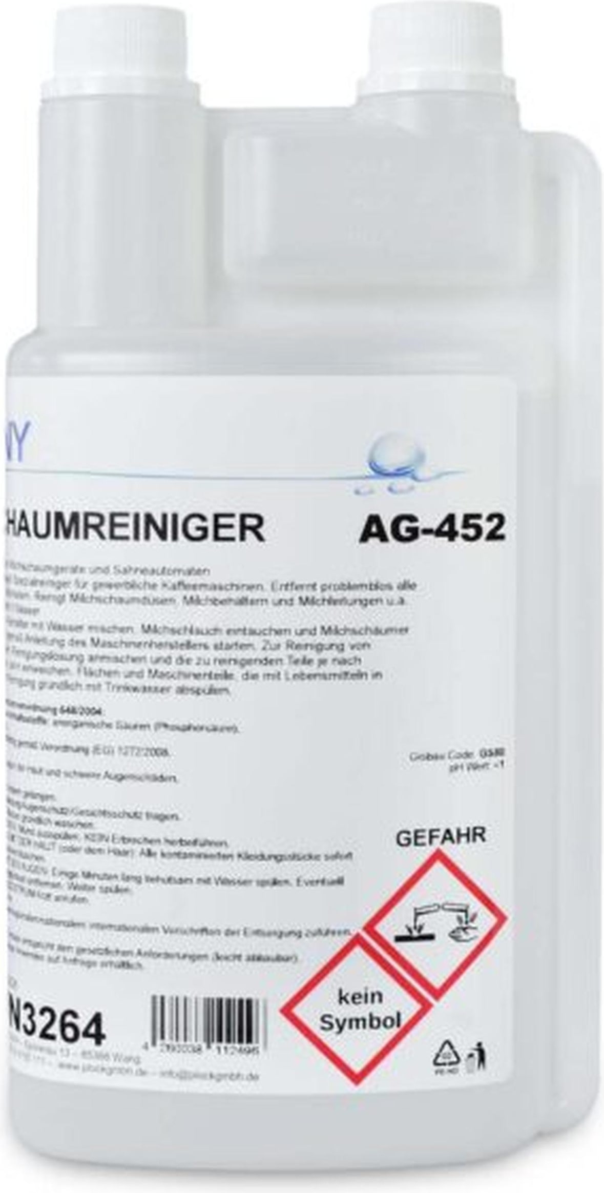 Milchschaumreiniger Funny - 10 x 1 L - geeignet für Geräte aller Marken