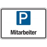 thumbnail of Parkplatzschild, Mitarbeiter, 200x300mm, Aluverbund - 300x200x2 mm Aluverbund
