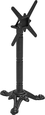 thumbnail of Runder Tisch 60 cm klappbar weiße/silberne Tischplatte und schwarzes Gestell