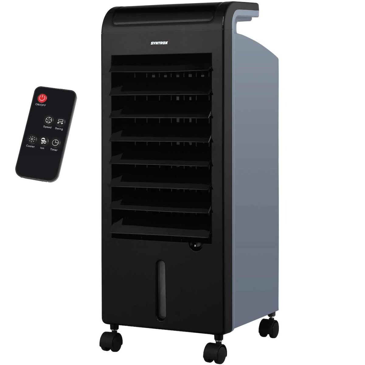 Syntrox Germany Syntrox 4in1 Luftkühler Soft mit Touch Panel + Fernbedienung, Klima_Chef_AC-80W-5L_Soft